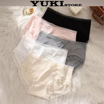 Combo 10 Quần lót nữ đúc su viền ren - Quần lót su mỏng nhẹ, kháng khuẩn YUKI STORE 408