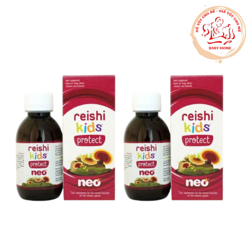 Combo 2 hộp Reishi Kids Protect Neo- Bổ sung vitamin, hỗ trợ tăng miễn dịch, tăng đề kháng hộp 150ml