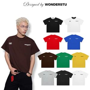 ÁO THUN FORM BOXY BASIC IN NỔI CAO THÀNH "PLANE LOGO" WONDERSTU - UNISEX COTTON 260GSM