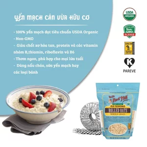Yến mạch nguyên cám Bob's Red Mill (Organic) Rolled/ Extra Thick/ Instant Oat