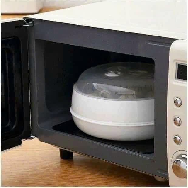 BỘ KHAY HẤP DÙNG CHO LÒ VI SÓNG CÓ NẮP ĐẬY TIỆN LỢI