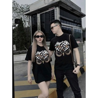 Áo thun nam nữ Chepol cặp đôi, in hình dolar, áo phông chất cotton cao cấp, co giãn, mềm mịn có bigsize 120kg - CP_x4116