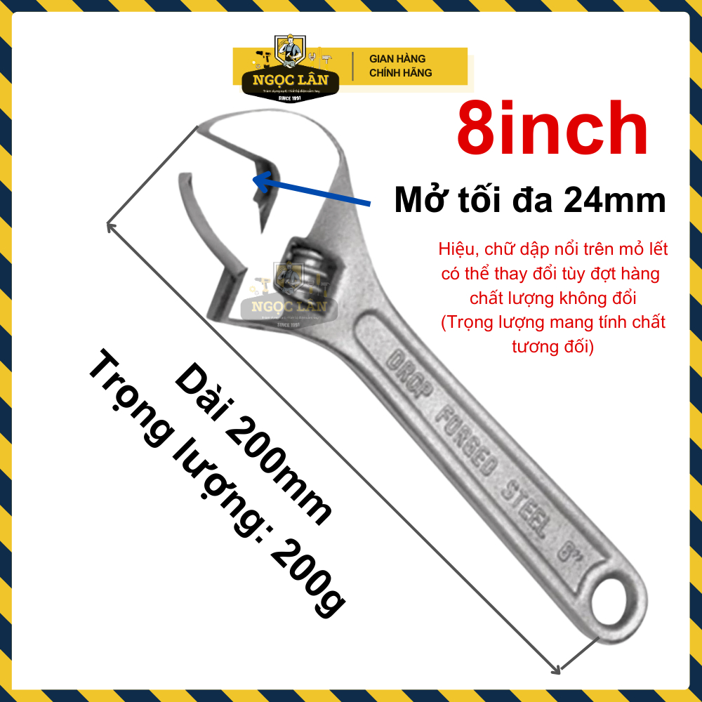 Mỏ lếch, mỏ lết trung quốc đủ size 6'', 8'', 10'', 12'', 15''