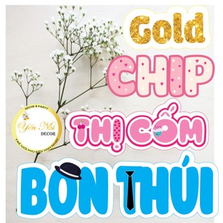 Tên để bàn trang trí sinh nhật Yến Nhi Shop