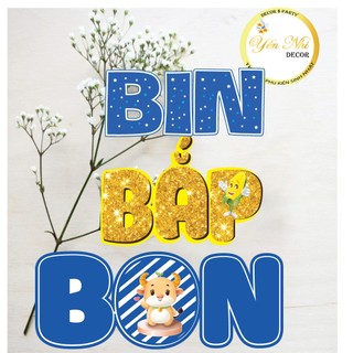 Tên để bàn trang trí sinh nhật Yến Nhi Shop