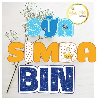 Tên để bàn trang trí sinh nhật Yến Nhi Shop