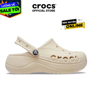 GIÀY CLOG NỮ CROCS BAYA PLATFORM - WINTER WHITE