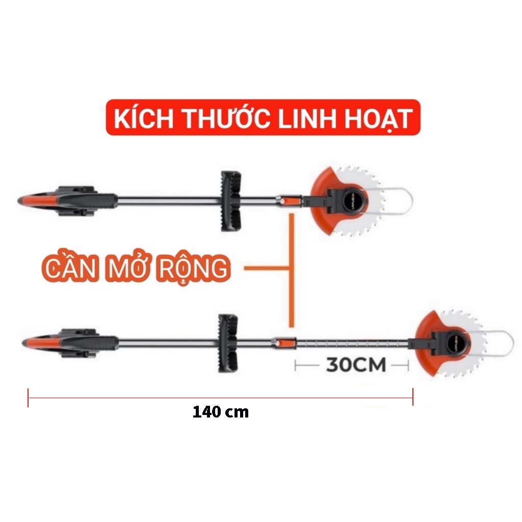 Máy cắt cỏ chạy pin ,máy cắt cỏ cầm tay mini , động cơ lõi đồng mạnh mẽ, nhỏ gọn, tiên lợi.