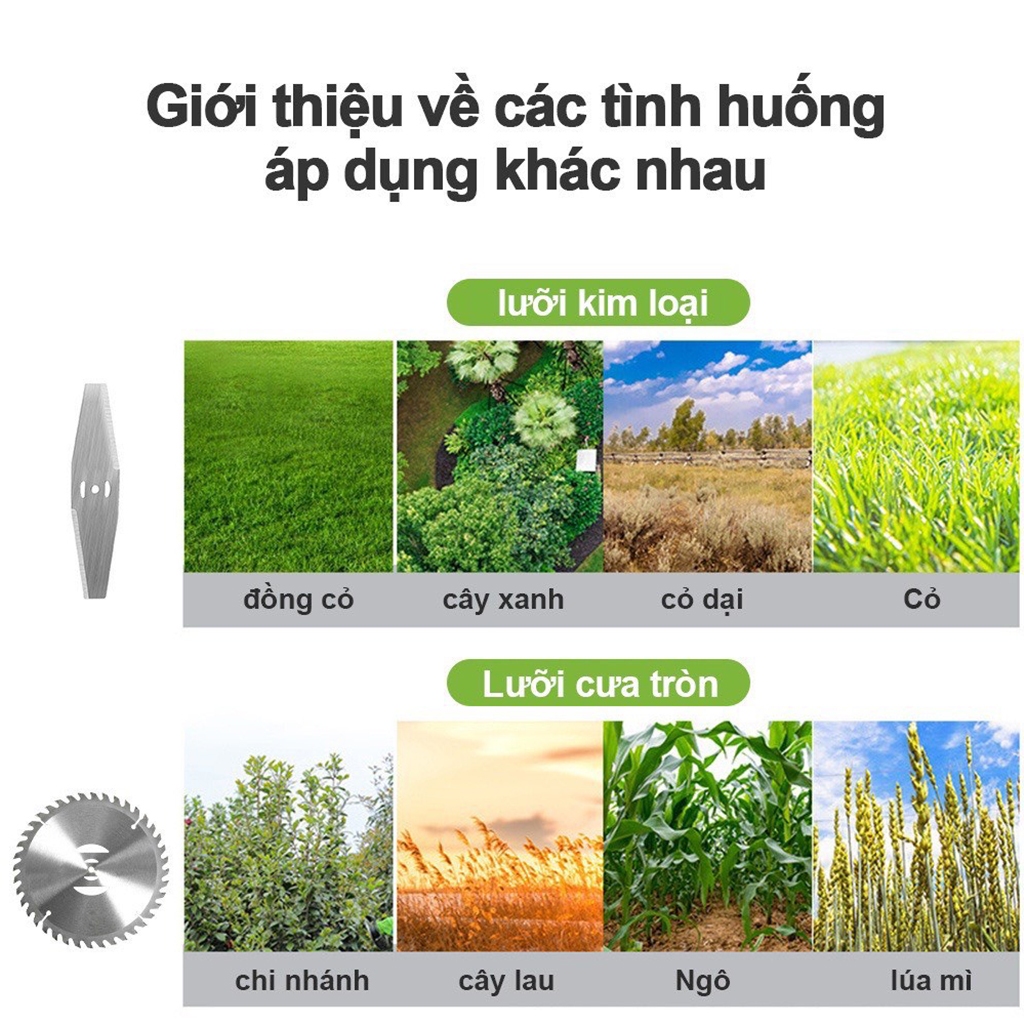 Máy cắt cỏ chạy pin ,máy cắt cỏ cầm tay mini , động cơ lõi đồng mạnh mẽ, nhỏ gọn, tiên lợi.