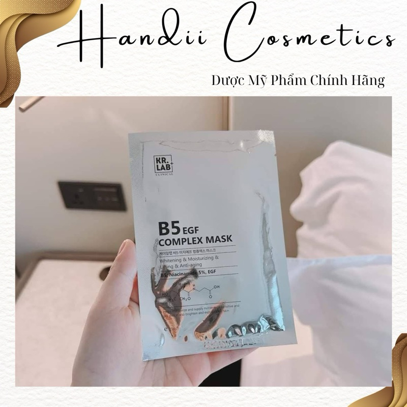 Mặt nạ B5 EGF Complex Mask KrLab Mask phục hồi và trắng da | Shopee ...