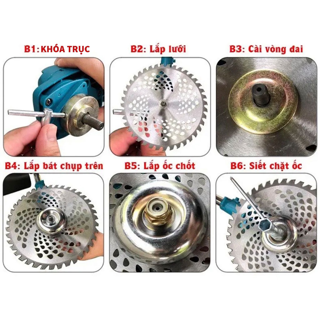 Máy cắt cỏ chạy pin KHÔNG CHỔI THAN, máy cắt cỏ cầm tay mini công suất lớn, có kèm lưỡi cước.