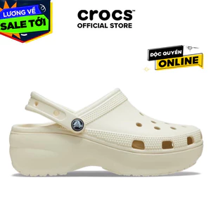 WOMEN'S CROCS CLASSIC PLATFORM CLOG - BONE