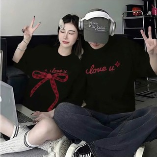 Áo thun cặp đôi nam nữ Chepol, form rộng, Local Brand, áo phông cặp đôi unisex, quà tặng người yêu LOVE U - CP_x4696