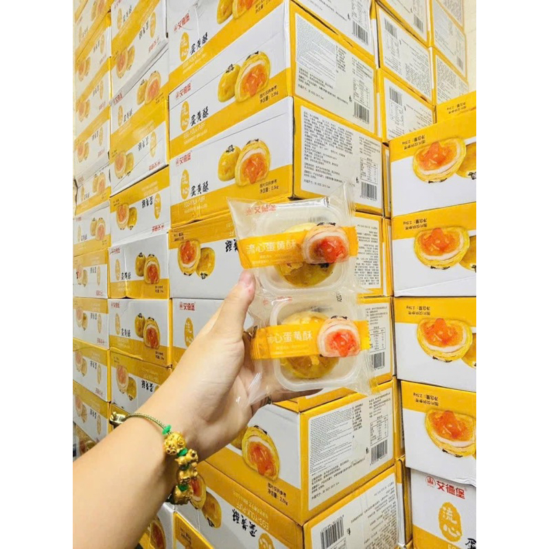 [ Thùng 46-48 bánh ] trứng chảy kim sa 2,5kg