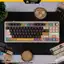 Keycap Donut chất liệu PBT chiều cao cherry profile họa tiết in dyesub có đủ phím cho mọi layout