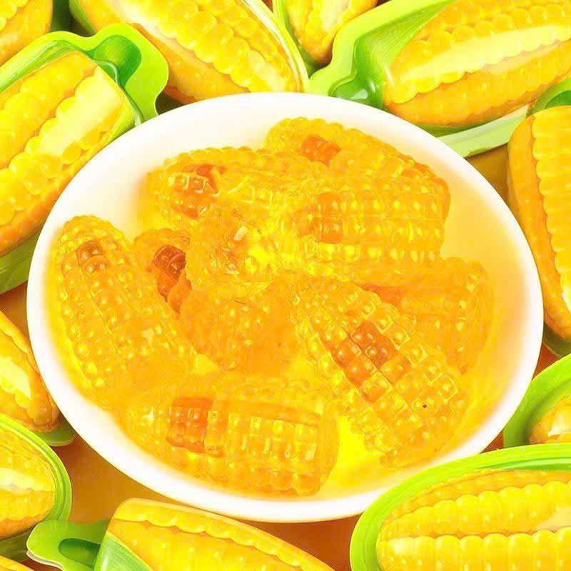 Túi 1kg kẹo ngô nhân chảy 3D mẫu mới nhất