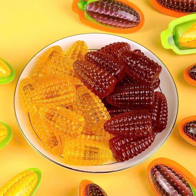 Túi 1kg kẹo ngô nhân chảy 3D mẫu mới nhất