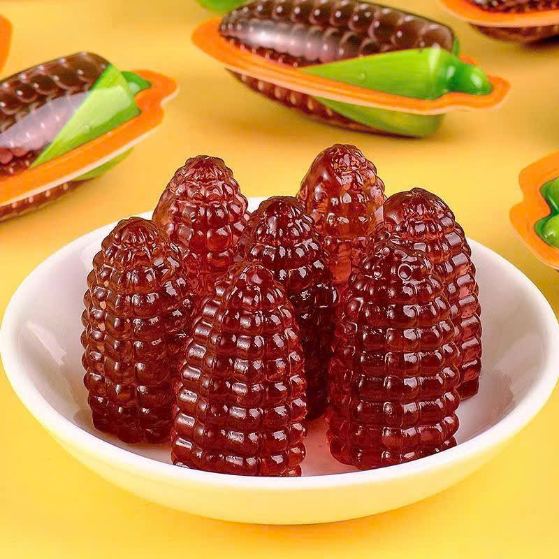 Túi 1kg kẹo ngô nhân chảy 3D mẫu mới nhất