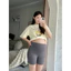 Quần Bầu Legging Đùi Short Quần Bầu Legging Ngố Đùi Chất Zip Hai Da Có Đáp Và Chun Điều Chỉnh Bụng Co Dãn 4 Chiều