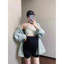 Quần Bầu Legging Đùi Short Quần Bầu Legging Ngố Đùi Chất Zip Hai Da Có Đáp Và Chun Điều Chỉnh Bụng Co Dãn 4 Chiều