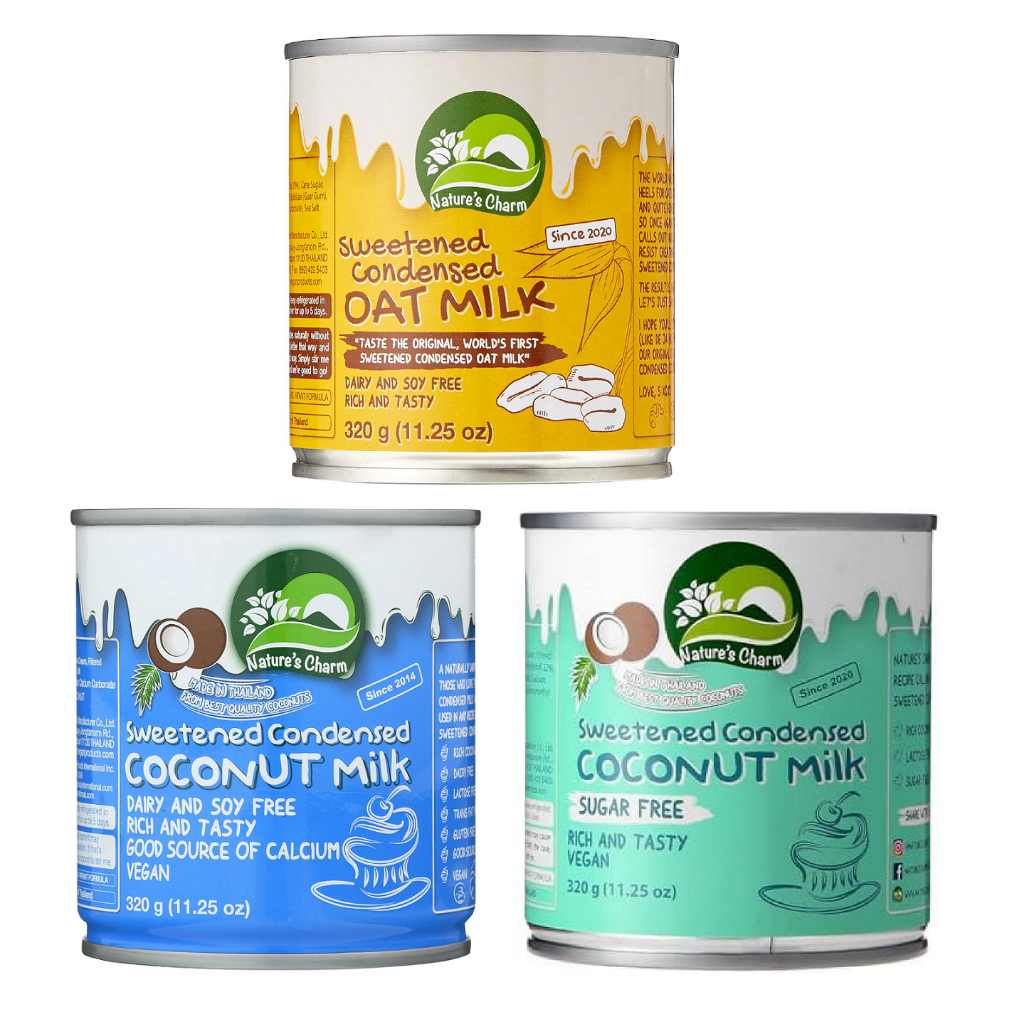 Sữa đặc thuần chay Nature's Charm Vegan Sweetened Condensed Coconut/ Oat Milk 320g