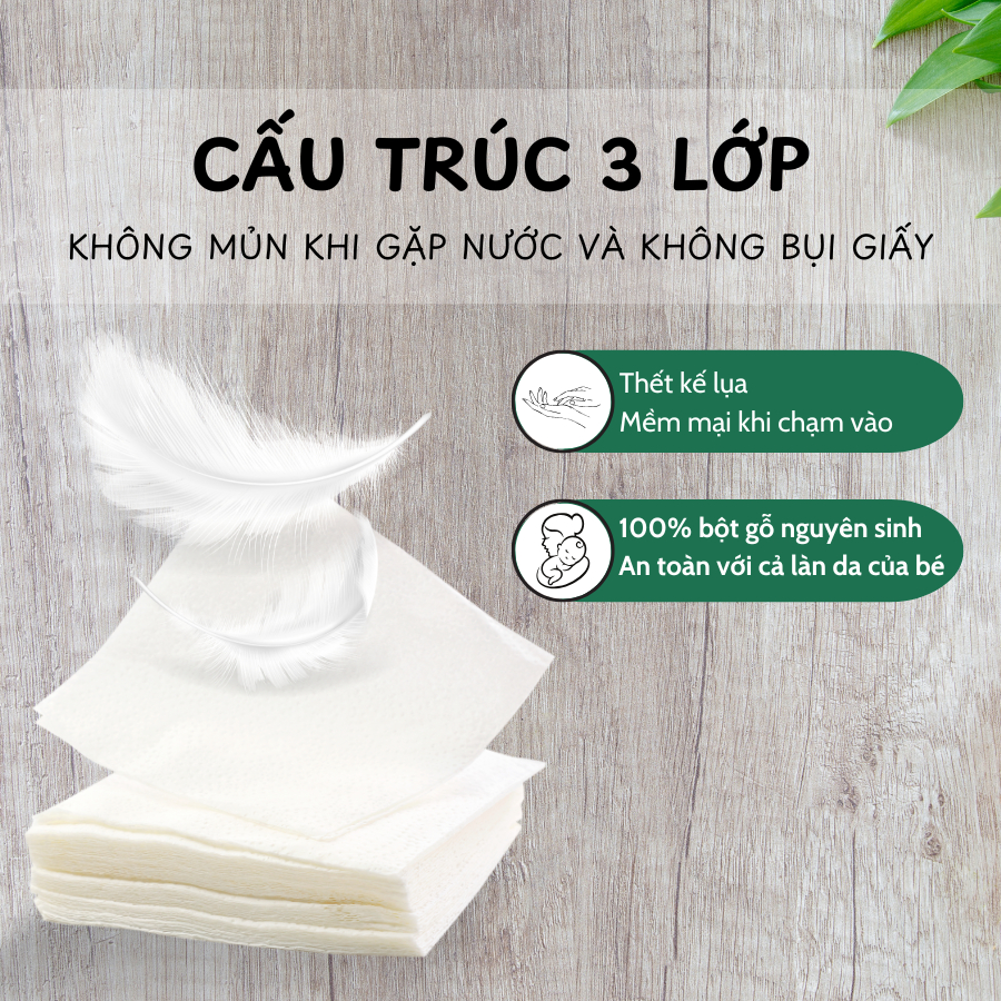 Thùng 18 gói Giấy ăn rút lụa khổ lớn Silkwell Sếu 200 tờ 3 lớp, siêu dai, siêu mềm mịn, không mủn giấy và bụi giấy
