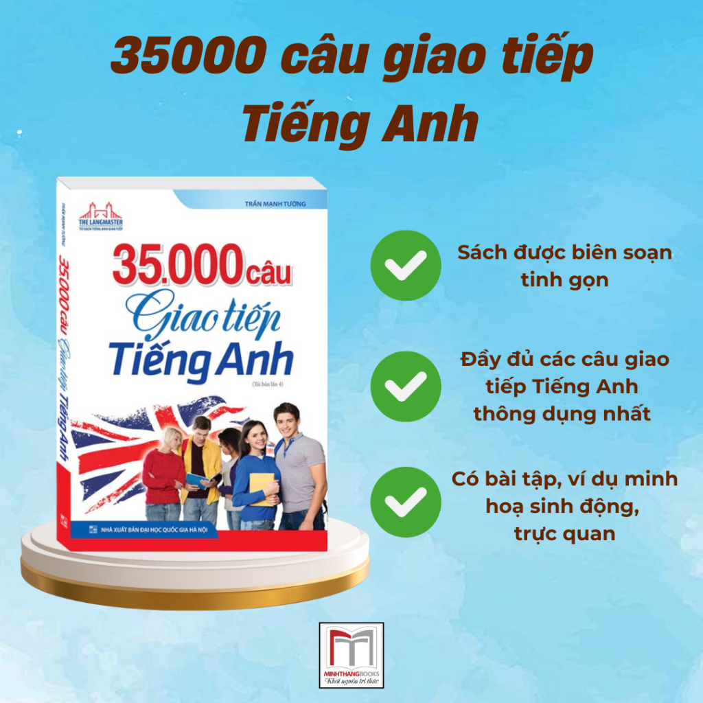 Ảnh Sách - The Langmaster - 35000 câu giao tiếp tiếng Anh(bìa mềm) 1