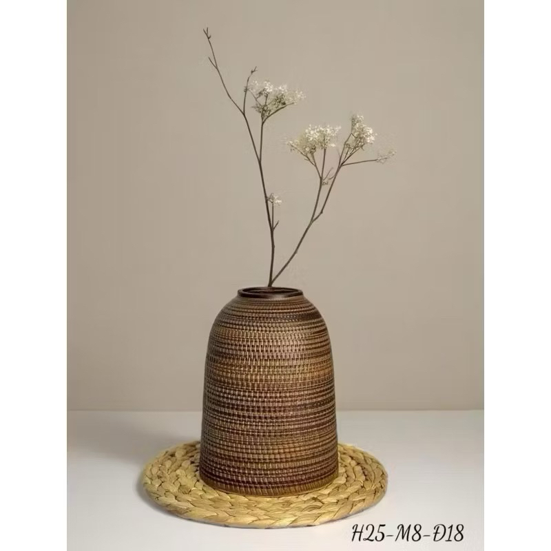 Lọ Bình Chuông Cắm Hoa Gốm Sứ Bát Tràng, Bình Cắm Hoa Decor Phòng Sang Trọng
