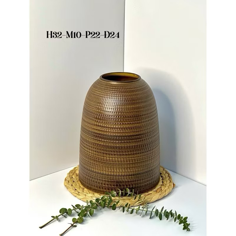 Lọ Bình Chuông Cắm Hoa Gốm Sứ Bát Tràng, Bình Cắm Hoa Decor Phòng Sang Trọng