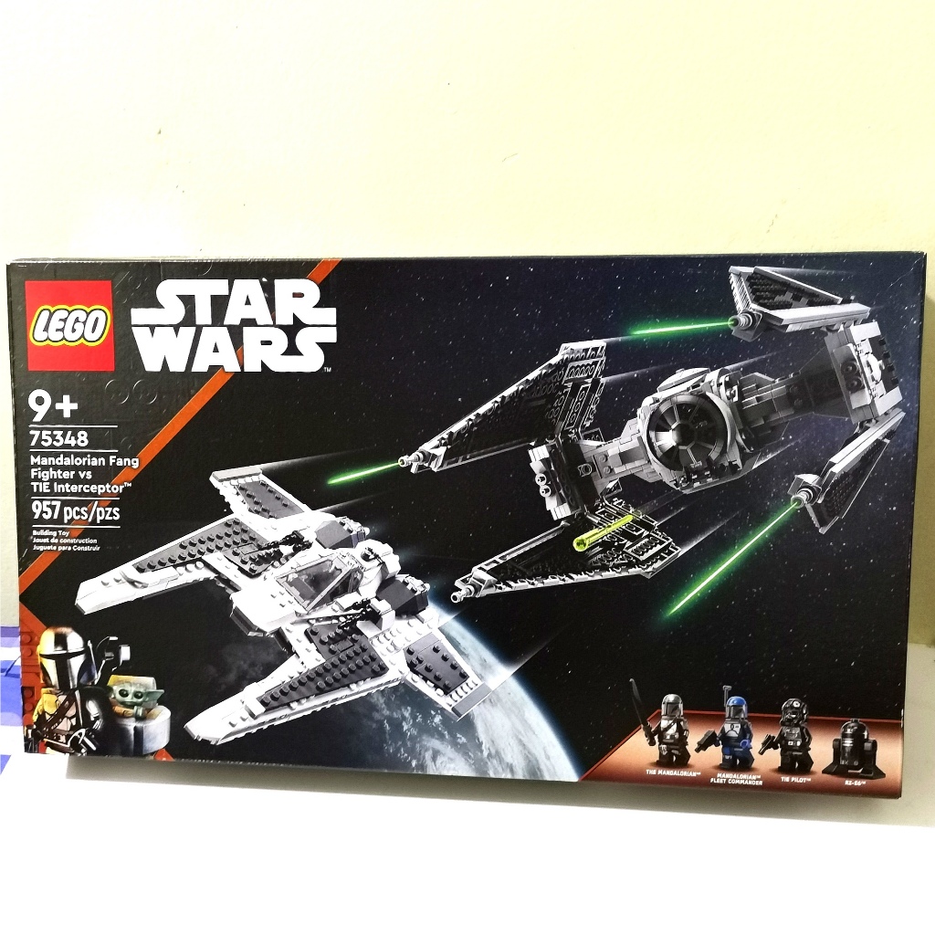 [Lego Star Wars] 75348 Mandalorian Fang Fighter vs. TIE Interceptor ...
