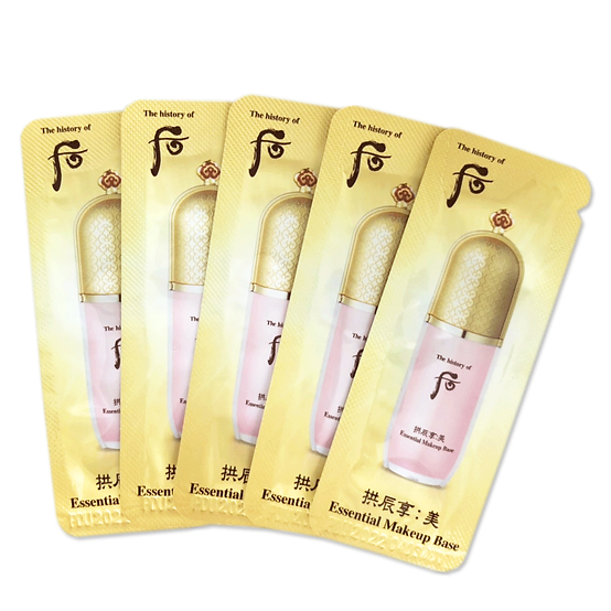 10 Gói kem lót WHOO HỒNG trang điểm nâng tone da sáng hồng The History Of Whoo Gongjinhyang Mi Essential Makeup 1m | BigBuy360 - bigbuy360.vn