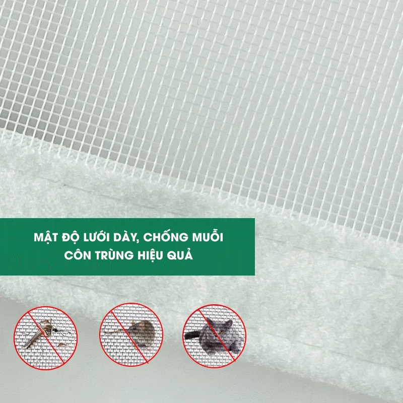 Rèm Chống Muỗi Cửa Sổ Tự Dính Có Khóa Kéo Lưới chống Muỗi Rèm Cửa Sổ Làm Có Làm Theo Yêu Cầu PABARO