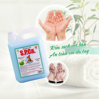 Nước rửa tay S.P.Ca can 5L tạo bọt khử mùi bảo vệ da tay - SPCa000007