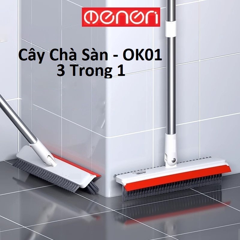 Ảnh Cây Lau Sàn Nhà Tắm Đa Năng 2 trong 1 Bộ chổi Cọ Sàn Toilet và Gạt Nước – OENON 1