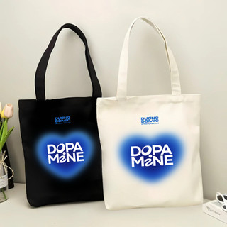 Túi tote, Túi vải bố canvas cotton Dopamine Dương Domic đeo vai thời trang hàn quốc đựng vừa A4 - tot2010