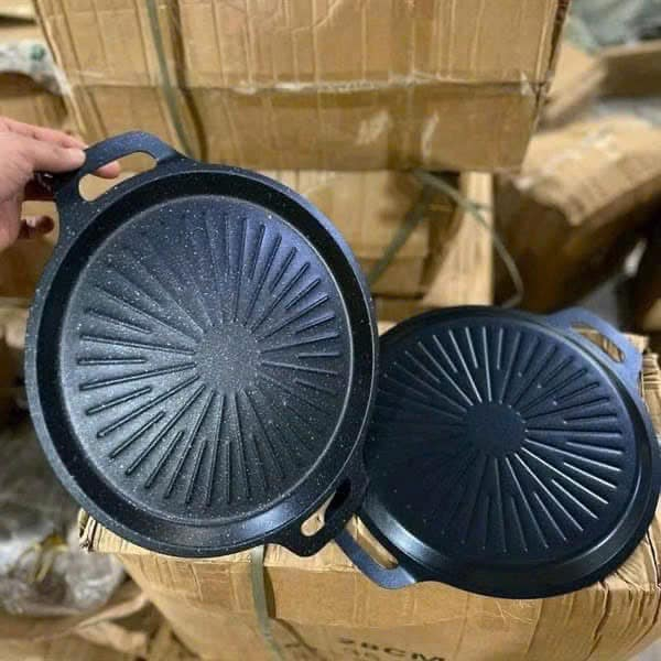 KHAY NƯỚNG GANG VÂN ĐÁ DÙNG MỌI LOẠI BẾP TIỆN DỤNG