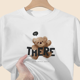 Áo Thun Unisex Nam Nữ Tay Lỡ Form Rộng Oversize Hình Gấu Dễ Thương, Áo Phông Cotton Cao Cấp Mềm Mát - oa/ob2009