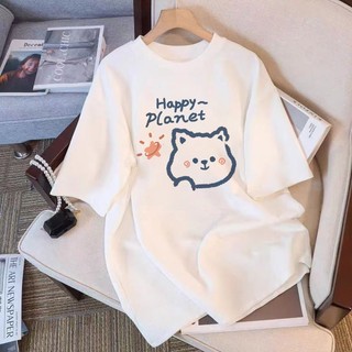 Áo Thun Unisex Nam Nữ Tay Lỡ Form Rộng Oversize Hình Gấu Dễ Thương, Áo Phông Cotton Cao Cấp Mềm Mát - oa/ob2009