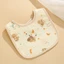 Yếm cổ chữ U cho bé chất liệu cotton 8 lớp, Yếm chống thấm cổ vuông muslin mềm mại cho bé