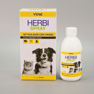 Xịt thảo dược HERBI SPRAY 250ml xua đuổi côn trùng chó mèo thành phần tự nhiên an toàn cho trẻ nhỏ