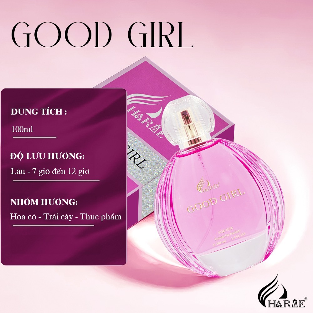 Ảnh Nước Hoa Nữ CHARME GOOD GIRL 100ml BẢN MỚI Lưu Hương Lâu Phong Cách Ngọt Ngào, Trẻ Trung, Chính Hãng 4
