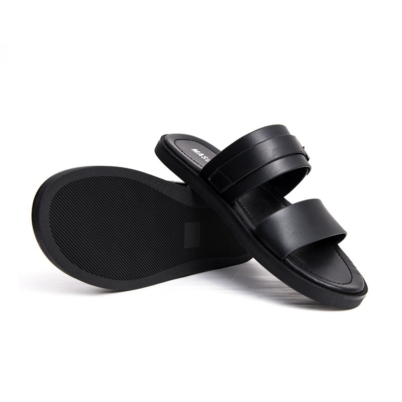 Dép nam cao cấp MASCULINE, Dép da chính hãng kiểu dáng trẻ trung, đế TPR chống trơn trượt - MCT500