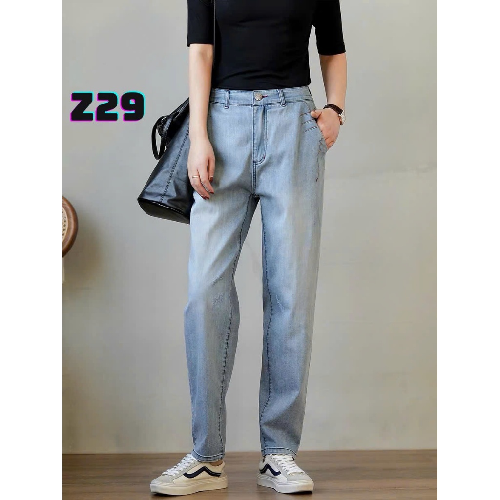 Quần Jeans nữ Quần dáng baggy thoải mái vận động, thiết kế tối giản không kén người, trẻ trung phong cách 1102