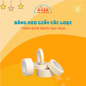 Băng Keo Giấy 1P2, 2P4, 4P8 Các Loại Văn Phòng Phẩm Sao Mai