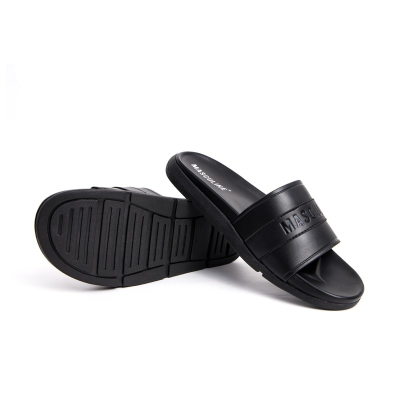 Dép nam cao cấp MASCULINE, Dép da chính hãng kiểu dáng trẻ trung, đế TPR chống trơn trượt - MCT504