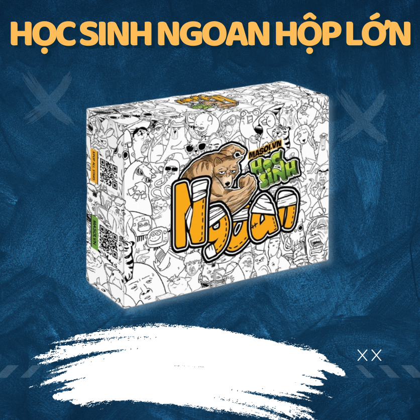Bộ Bài Học Sinh Ngoan Giấy Cứng Vui Nhộn Lầy Lội Chơi Trường Lớp Cùng Bạn Bè Board Game THE KAS