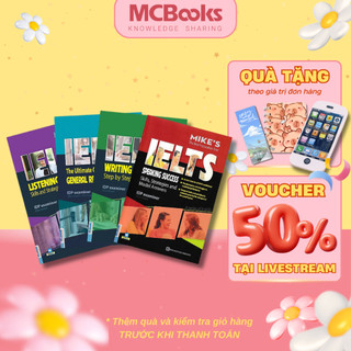 Sách Combo 4 Kỹ Năng Ielts Mike's Luyện Thi Ielts Học Thuật - Mcbooks Chính Hãng