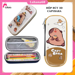 Hộp Bút Hoạt Hình 3D Nổi cho Trẻ em, Siêu Nhẹ Chống Nước 2 Ngăn Đựng Bút Tiện Lợi