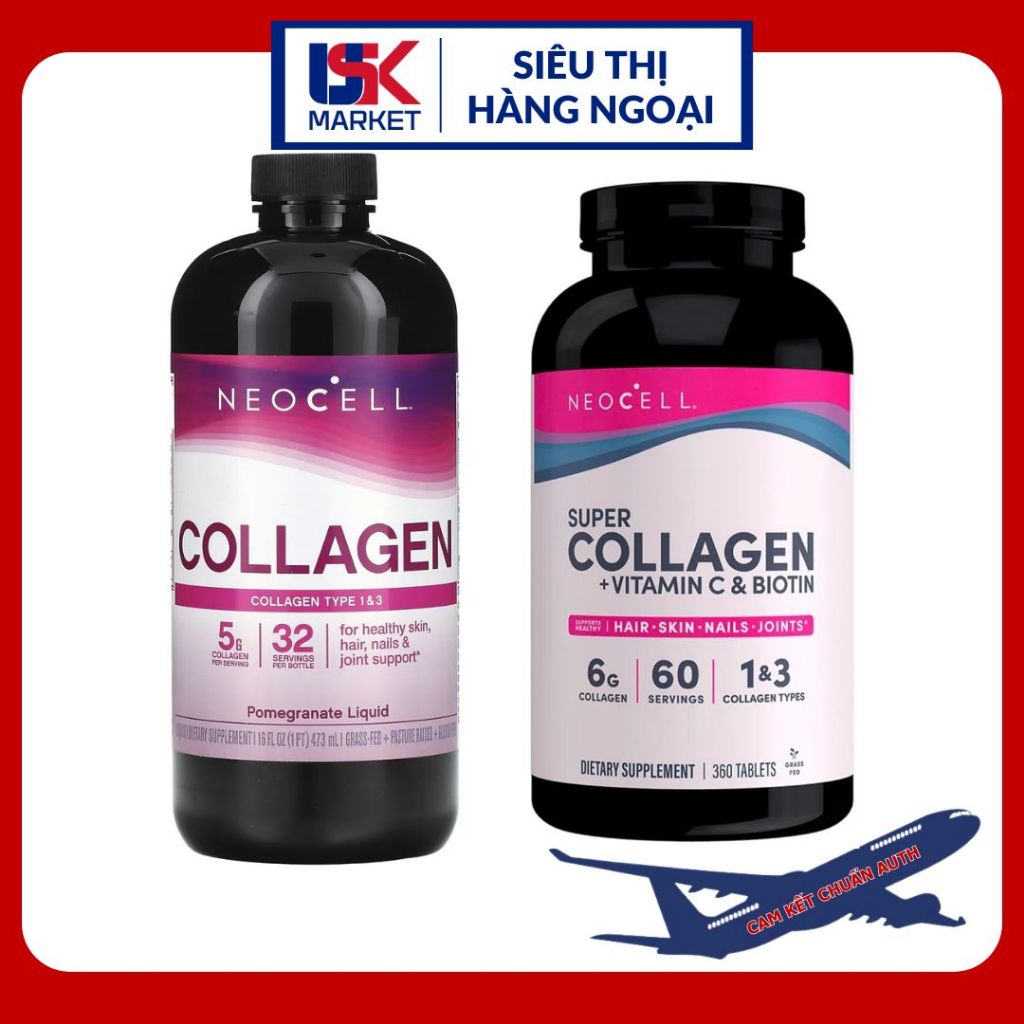Collagen NeoCell dạng nước và dạng viên của Mỹ | Shopee Việt Nam