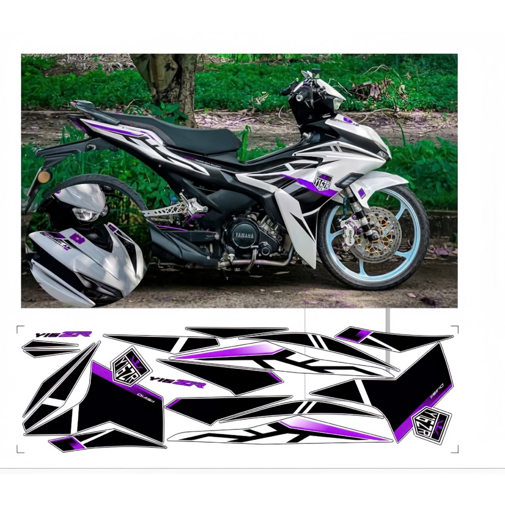 tem rời exciter 155 v2 cao cấp chất liêu in 3 lớp chống nước không phai màu.
